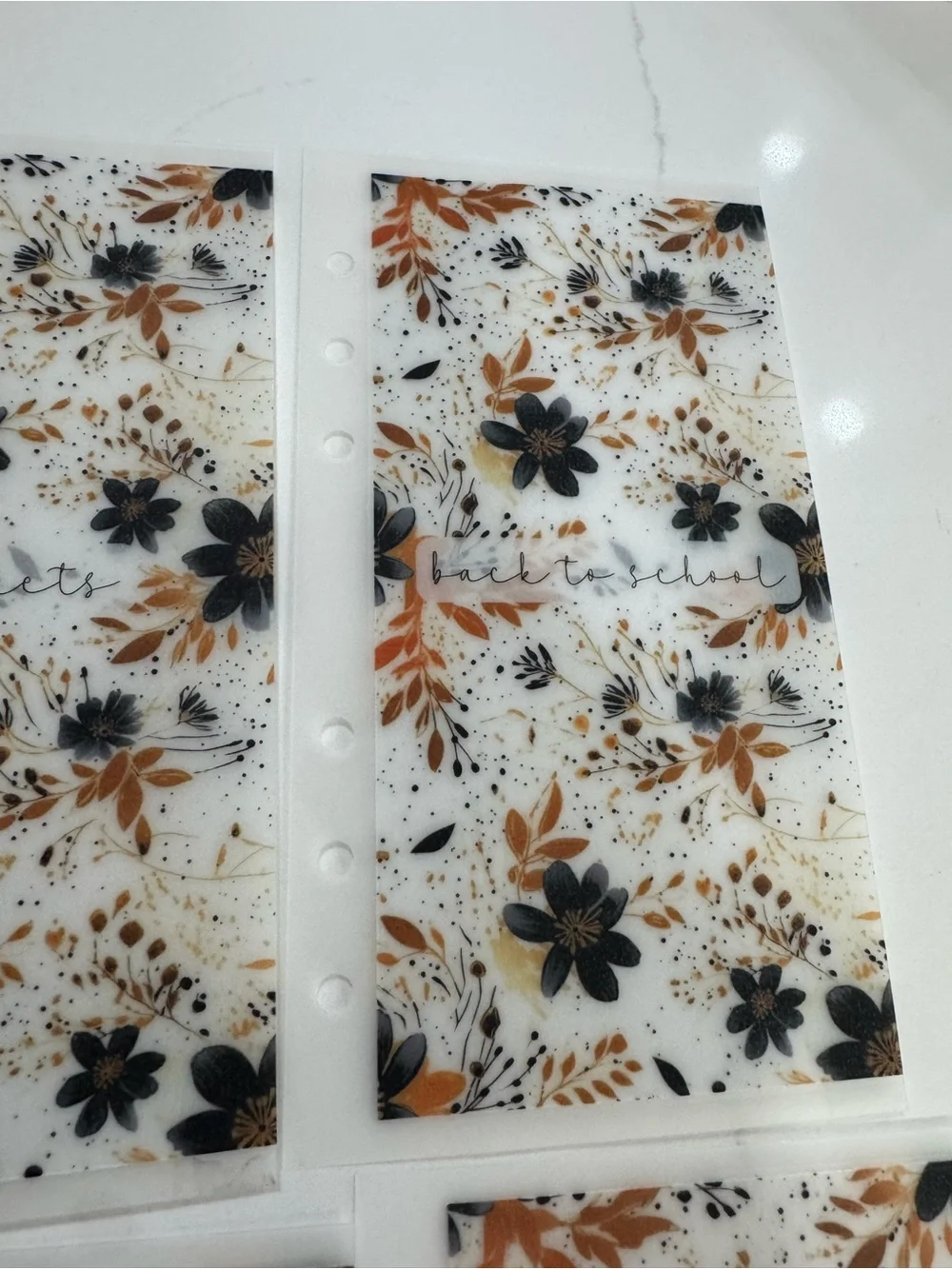 A6 Floral Accent cash envelopes